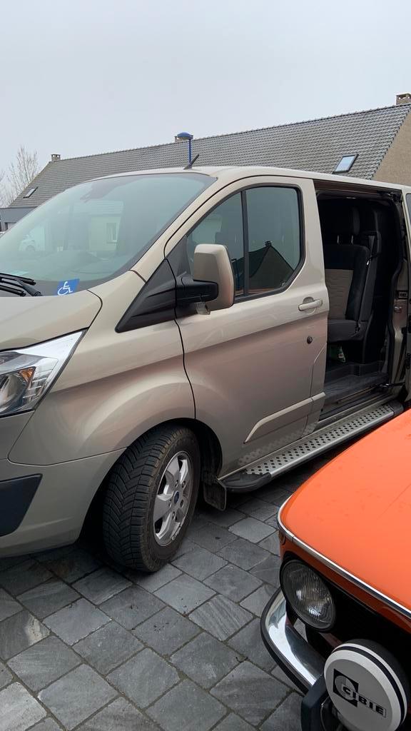 Ford T. custom 340S + nieuwe motor , Beige, 20D Km ,, Auto's, Ford, Particulier, Transit, ABS, Airbags, Airconditioning, Alarm