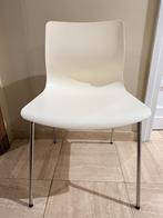 4 chaises IKEA blanches - design moderne - bon état, Maison & Meubles, Chaises, Comme neuf, Synthétique, Enlèvement, Blanc