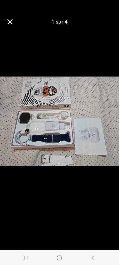 Montre connecté apple+android+2bracelets et chargeur s fil, Télécoms, Télécommunications Autre, Neuf, Enlèvement ou Envoi