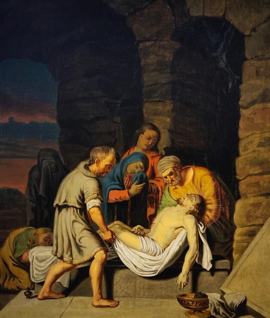 14e statie Jezus word in het graf gelegd, Antiek en Kunst, Ophalen of Verzenden