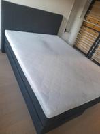 Boxspring, Maison & Meubles, Chambre à coucher | Lits boxsprings, Gris, 140 cm, Enlèvement, Utilisé