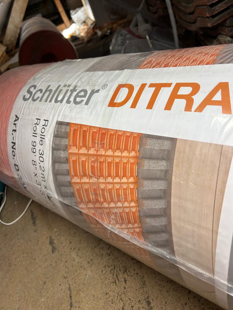 Schluter ditra, Ophalen, 60 cm of meer, Nieuw, 10 m² of meer