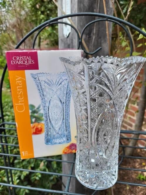 Prachtige Cristal d'Arques vaas - Model "Chesnay" - 22 cm, Antiek en Kunst, Ophalen