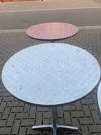Statafel rond RVS/Aluminium 3 stuks, Ophalen, Gebruikt