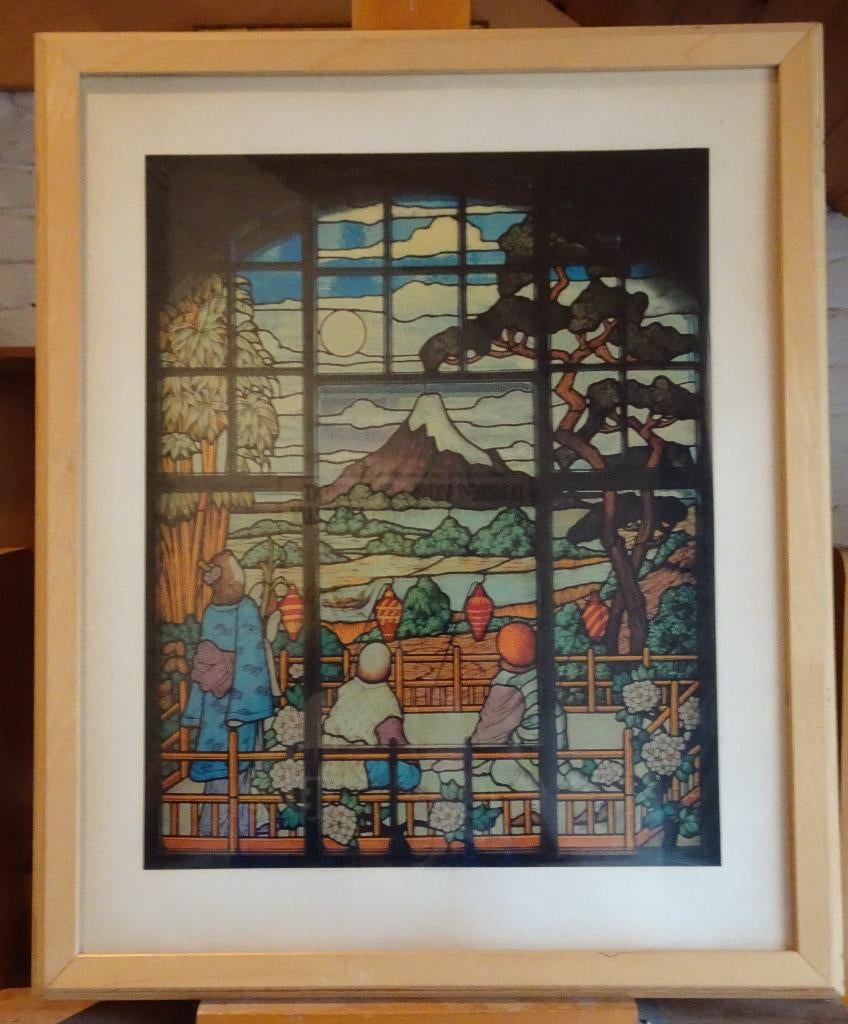 REPRODUCTION DE VITRAUX ART NOUVEAU, Antiek en Kunst, Kunst | Litho's en Zeefdrukken, Ophalen