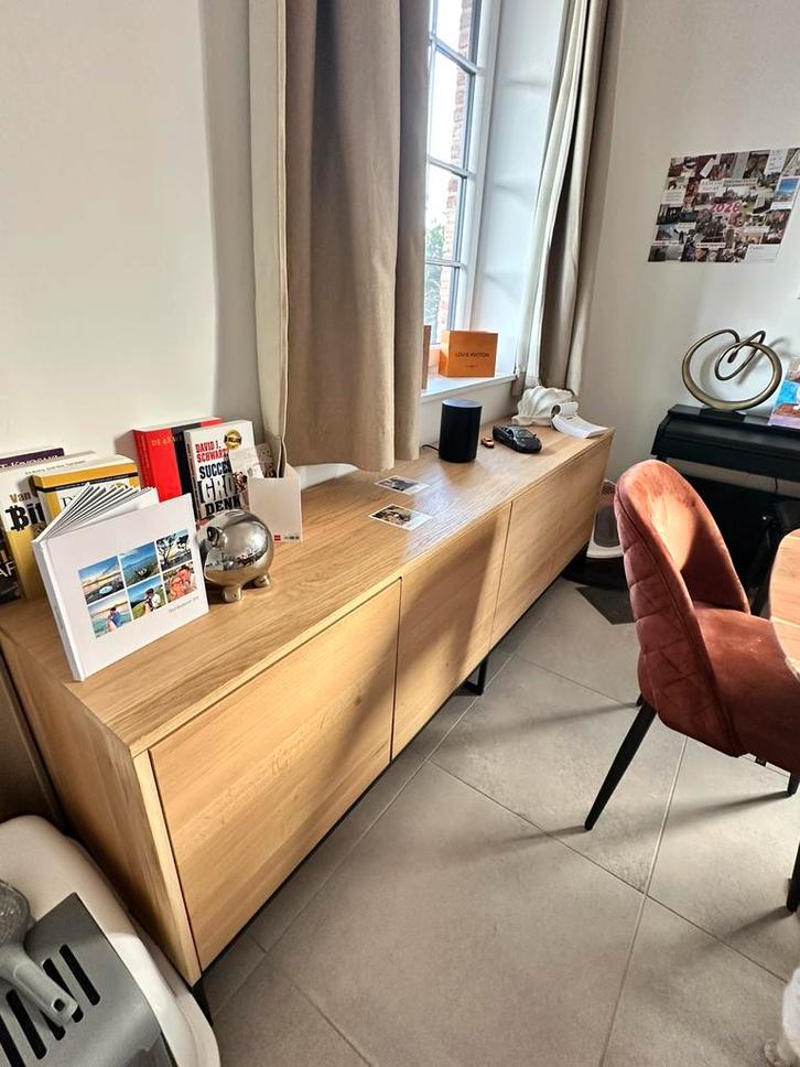 Design kast van Goossens – ruim & tijdloos – 220 cm, Huis en Inrichting, Kasten | Dressoirs, Zo goed als nieuw, Ophalen