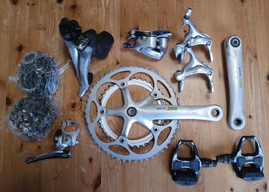 Shimano 105 groepset, Vélos & Vélomoteurs, Vélos Pièces, Enlèvement ou Envoi, Comme neuf