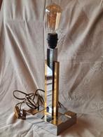 Design Lamp Hollywood Regency Style Chromé Metaal Goud 1980, Antiek en Kunst, Ophalen of Verzenden