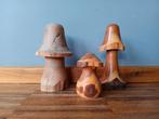 Set van 3 handgemaakte houten paddenstoelen, Enlèvement ou Envoi