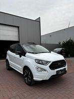 Ford Ecosport 1,0 EcoBoost 92kW ST-Line ST-Line, Auto's, Zwart, Ecosport, Leder en Stof, Wit
