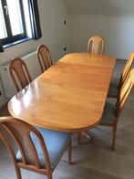 Tafel + 6 stoelen. Automatisch aanpasbaar in 3 groottes., Huis en Inrichting, Ophalen