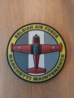 Patch Belgian Air Force 1 Wing Marchetti Maintenance, Verzamelen, Verzenden, Luchtmacht, Embleem of Badge
