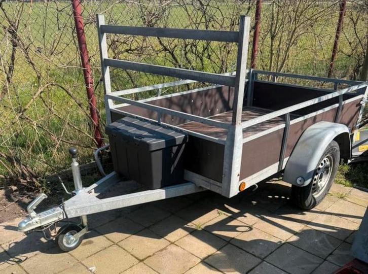 Aanhangwagen enkelas 200 lang x 130 breed, Auto diversen, Aanhangers en Bagagewagens, Gebruikt, Ophalen