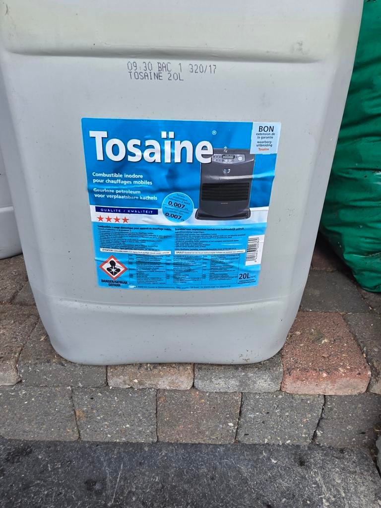 Petroleum  tosaine 20 litter, Ophalen, Kachel