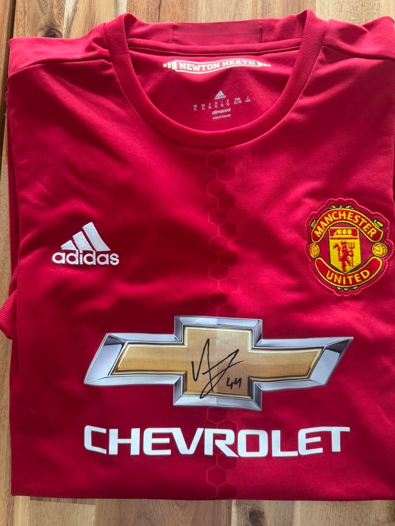 Orgineel manchester united gesigneerd shirt 16/17, Ophalen, Zo goed als nieuw, Shirt