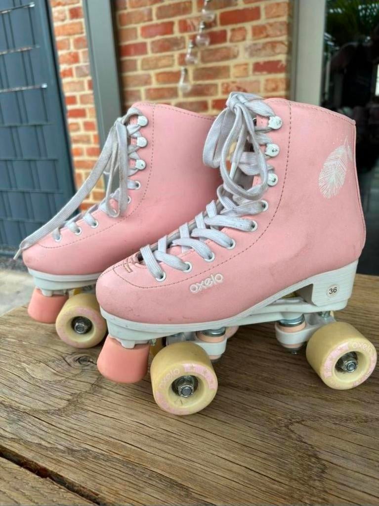 Rolschaatsen Oxelo maat 36 roze, Ophalen, Gebruikt, Kinderen