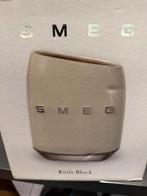 SMEG messenblok plus messen in verpakking, Huis en Inrichting, Keuken | Bestek, Ophalen, Nieuw, Vaatwasserbestendig, Zilver