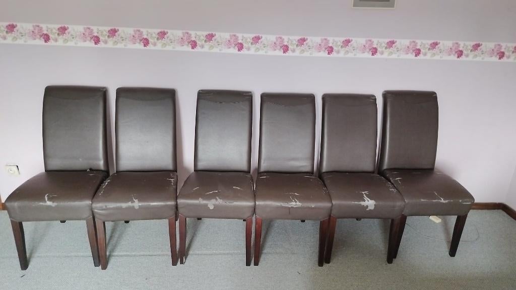 Eetkamerstoelen, Ophalen, Gebruikt, Bruin, Modern