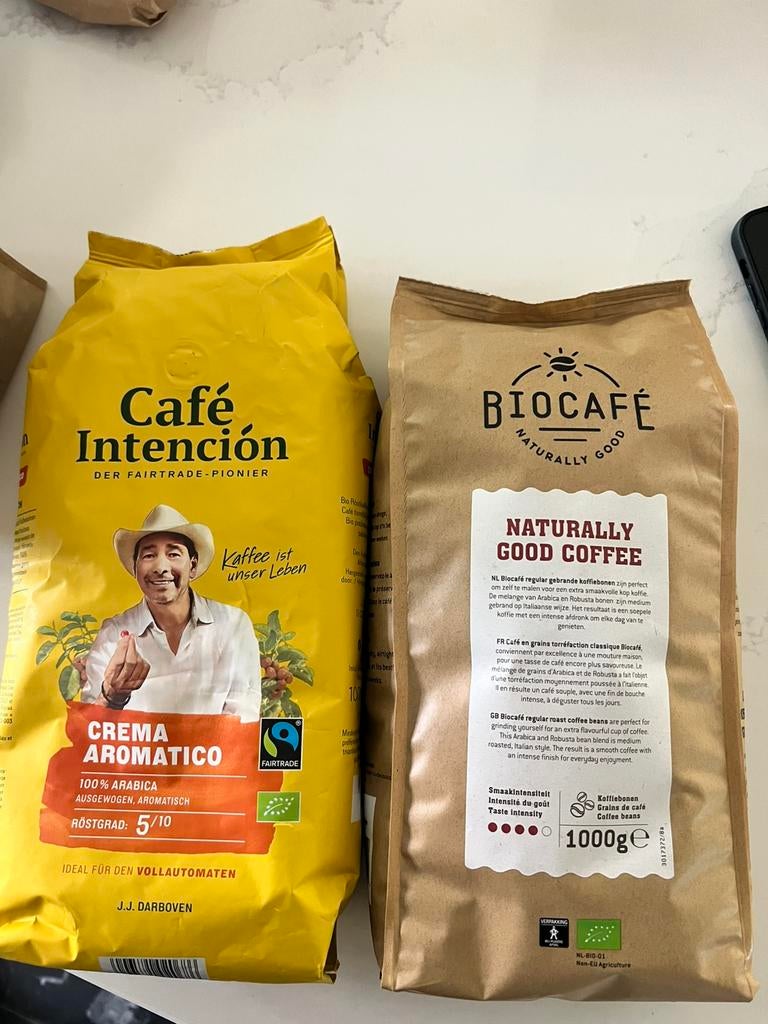 Biologische koffiebonen 2x1 kg, Diversen, Ophalen