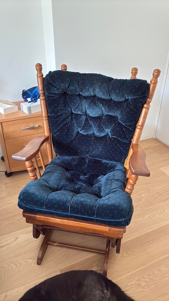 Chaise à bascule, Maison & Meubles, Fauteuils, 75 à 100 cm, Ancien, Enlèvement, Utilisé