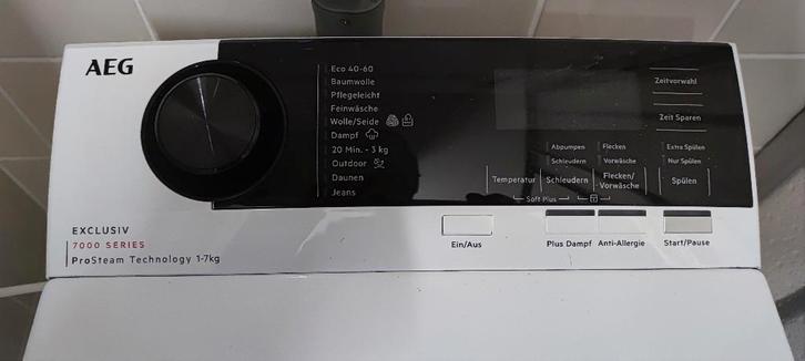 wasmachine AEG Topload 7kg, Elektronische apparatuur, Wasmachines, Zo goed als nieuw, Bovenlader, 6 tot 8 kg, 90 tot 95 cm, 1200 tot 1600 toeren