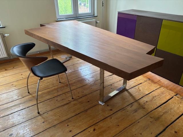 Bureau, Maison & Meubles, Comme neuf, Enlèvement, Brun, Naturel