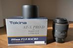 Tokina 100mm F 2,8 Macrolens voor Nikon, Audio, Tv en Foto, Ophalen, Zo goed als nieuw, Macrolens