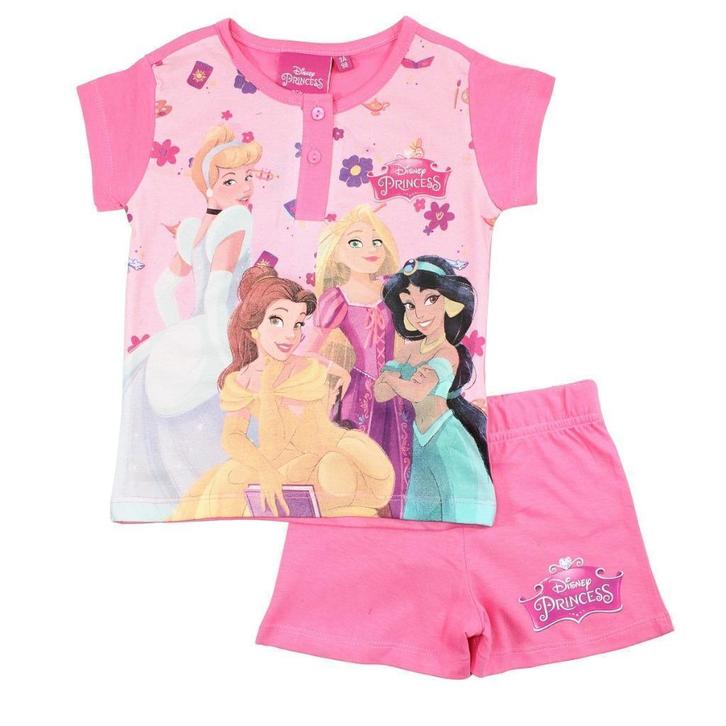 Disney Princess Shortama LR - Maat 98 -104 - Katoen, Kinderen en Baby's, Kinderkleding | Maat 104, Nieuw, Meisje, Nacht- of Onderkleding