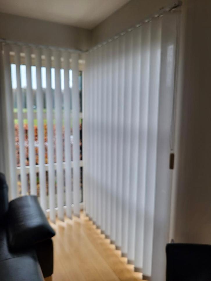 Reepgordijnen in goede staat, Maison & Meubles, Ameublement | Rideaux & Stores à lamelles, Blanc, Enlèvement