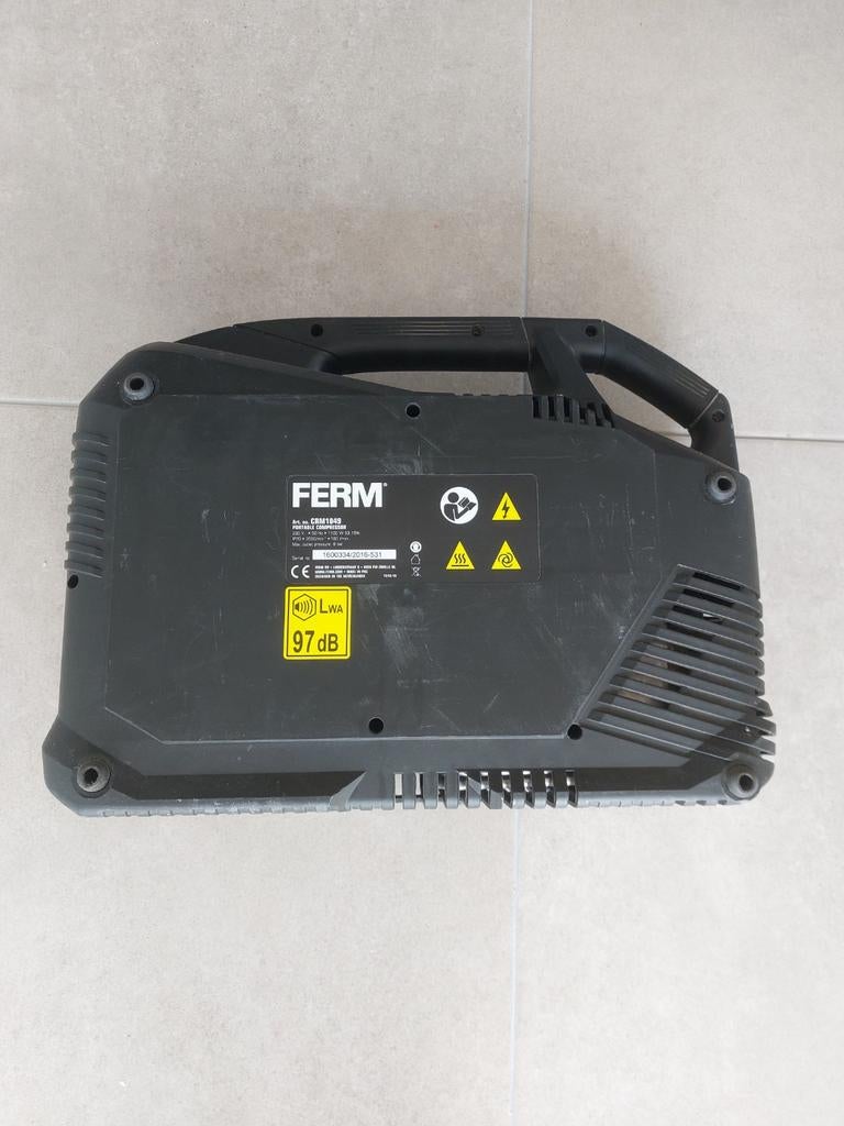 Draagbare compressor FERM, Ophalen