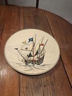 Grand plat / assiette en émaux de Longwy Atelier d'art, Enlèvement