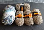pakket breigaren (bruin - blauw), Ophalen of Verzenden, Nieuw, Breien, Wol of Garen