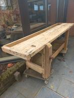 Oude  werkbank  mooi  mat  gewreven, Antiek en Kunst, Ophalen