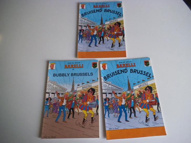 Barelli Bruisend Brussel - Bubbly Brussels, Boeken, Stripverhalen, Gelezen, Meerdere stripboeken, Ophalen of Verzenden