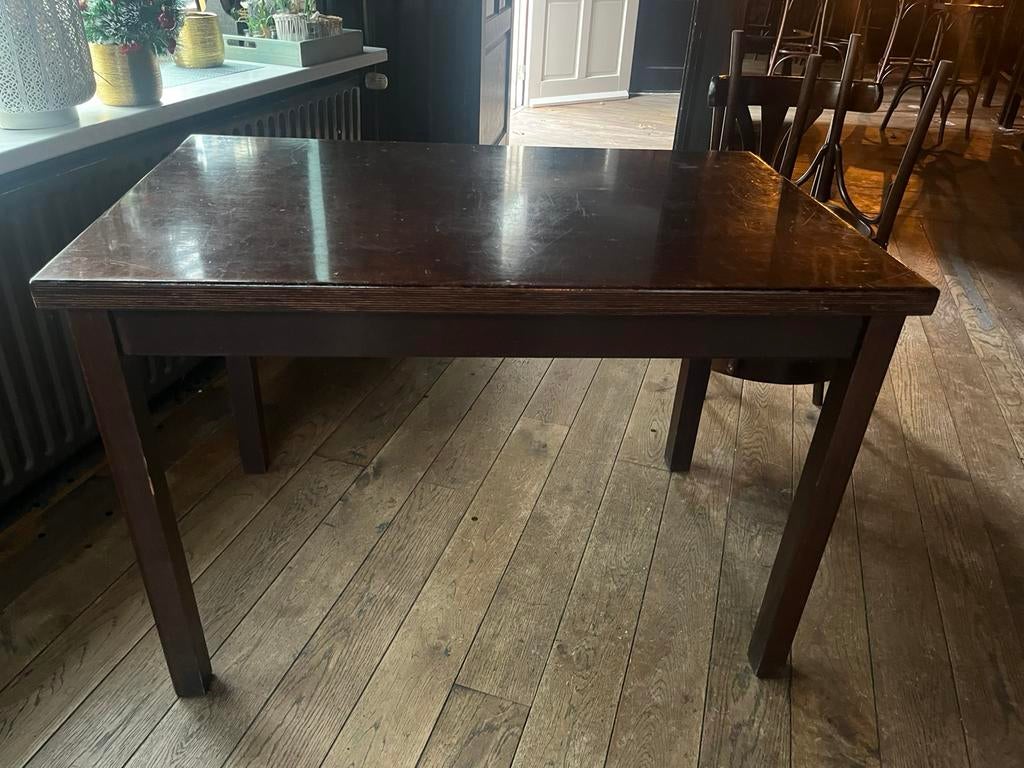 nog mooie cafe tafels te koop 3 stuks €100, Ophalen, Gebruikt, 50 tot 100 cm, 50 tot 100 cm