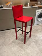 enrico Pellizoni barstoel, Huis en Inrichting, Ophalen, Twee, Leer, Zo goed als nieuw