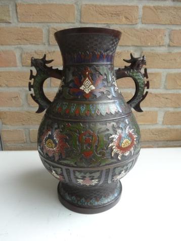 bronzen oosterse mooie vaas, Antiek en Kunst, Ophalen of Verzenden