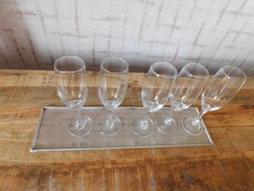 lot verre à champagne - mousseux - flûte - apéritif - été beschikbaar voor biedingen