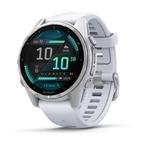 Garmin fenix 8 – 43 mm, AMOLED, Enlèvement ou Envoi, Avancer d'un pas, Comme neuf, Blanc
