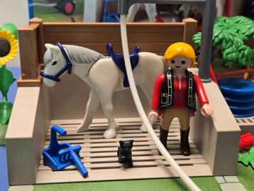 Playmobil 4193 paardenwasbox met ruiter beschikbaar voor biedingen