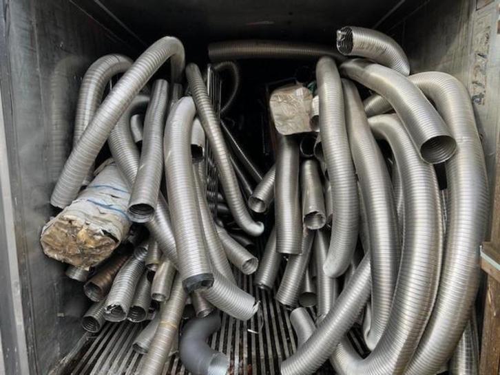 2119. Flexibele buis / rvs / kachelbuis / kachelpijp, Tuin en Terras, Tuinhaarden, Gebruikt, Ophalen