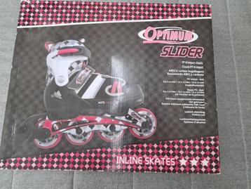 Optimum inlineskates Slider - roos/zwart - maat 37-40 beschikbaar voor biedingen