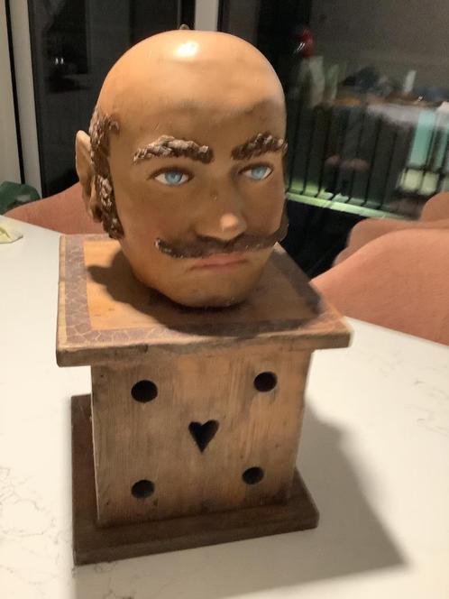 Circus kop ! Jaren 60 !! ( plaaster), Antiek en Kunst, Kunst | Beelden en Houtsnijwerken, Ophalen