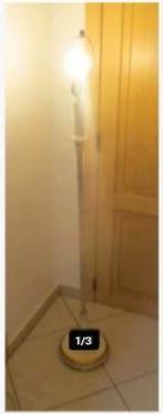 Mooie retro houten Staande Lamp, Huis en Inrichting, Lampen | Vloerlampen, Ophalen, Zo goed als nieuw, Hout, 150 tot 200 cm