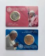 Coincard Vaticaan 2023 50 Cent + 1€ - Paus Franciscus, Ophalen of Verzenden, Vaticaanstad, 50 cent