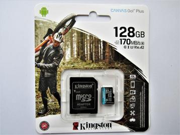 Kingston micro SD kaart 128GB nieuw