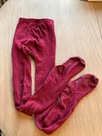Bordeaux rode kousenbroek - maat 134/140, Kinderen en Baby's, Kinderkleding | Maat 134, Ophalen of Verzenden, Gebruikt, Meisje