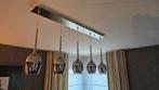 2 identieke luster LED verlichting- kroonluchters, Huis en Inrichting, Lampen | Kroonluchters, Ophalen, Zo goed als nieuw, Glas