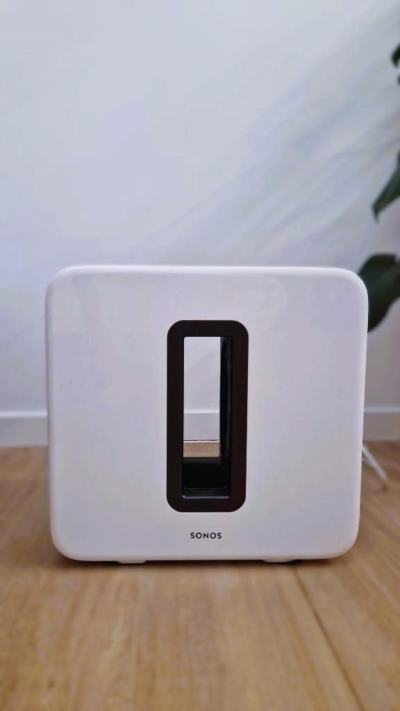 Sonos Sub Gen 2 - wit, Audio, Tv en Foto, Luidsprekerboxen, Zo goed als nieuw, Subwoofer, Sonos, Ophalen