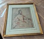 Original Albertina Facsimile - Profile of a woman, Antiquités & Art, Art | Peinture | Classique, Enlèvement